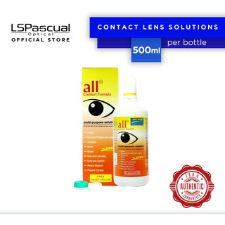 All Comfort Formula Contact Lens Solution
