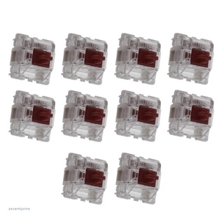 ~ 10Pcs/pack Gateron SMD Brown Switches Mechanical Keyboard 3pins Gateron MX Switches Transparent Case fit GK61 GK64 GH60