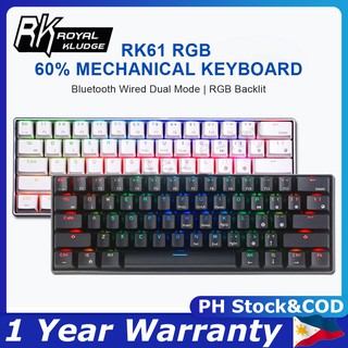 Royal Kludge RK61 K28 Dual Mode 60% RGB Mechanical Gaming Keyboard Bluetooth And Wired