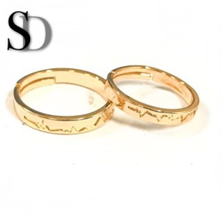 [SD] Bangkok Rose Gold Heart Beat Couple Ring
