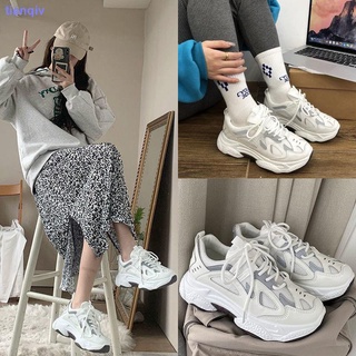 Daddy shoes ins super fire female feet small sports shoes female thick-soled shoes female students Korean version of the
