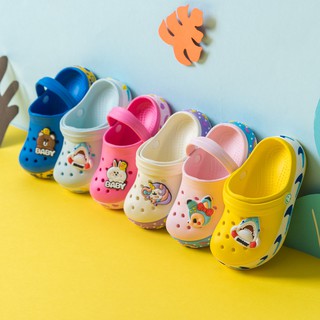 Komfyea Kid's Cute Garden Shoes Cartoon Animal Slides Sandals Children Beach Slipper hI9g