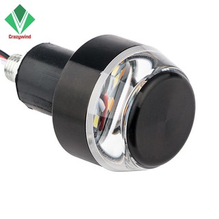 1 Pair Motorcycle Turn Signal Light Handle Bar End Indicator Blinker Handlebar LED Lamp (3)