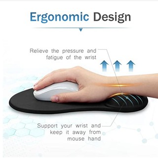 Mouse Pad With Gel Wrist Rest Soft Silicone Mouse Pad Hand Rest Comfortable Office & Gaming Mouse