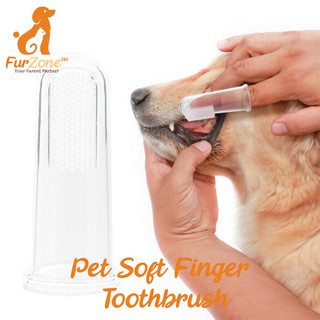 PET SOFT FINGER TOOTHBRUSH ORAL DENTAL CLEANING TEETH (1PC)