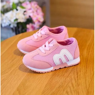 Grisea Casual Sport Running Shoes For Kids / Kids Sports Shoes Boys Girls Casual Letter M - PINK