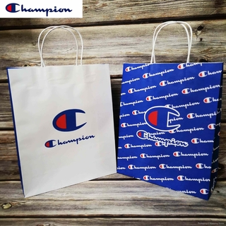 Champion 2 Style Branded Paper Bags Franchised Paper Handbag for T-shirt Gift Set High Quality (1)