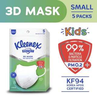◆Medical supplies Kleenex Protect 3D Face Mask KF94 Small x 5 packs (5 masks)