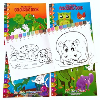 ZOO ANIMALS BIG COLORING BOOKS FOR KIDS [#111]