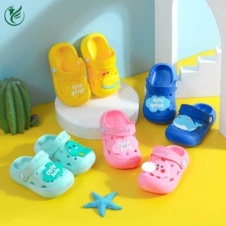 DMonroe Boys and Girls Sandals and Slippers Indoor and Outdoor Soft Bottom Non-slip Baby Shoes Baotou Sandals and Slippers Home