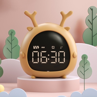 Alarm Clock Kids Child Sleep Training Clock Colorful Digital Wake Up Clock Temperature Snooze Timer Clock for Bedroom/Table/Desk