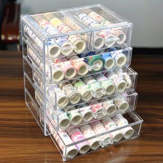 yxiasog Spot Five-layer drawer type acrylic large hand account tape storage box Japanese plastic n