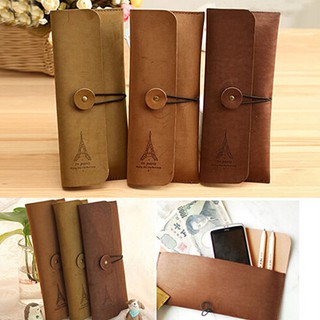 Ready Stock Eiffel Tower Makeup Bag Pen Pencil Stationery Pouch