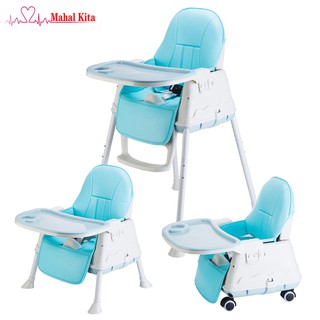 Mahalkit Foldable High Chair Booster Seat For Baby Dining Feeding Adjustable Height & Removable Legs (2)