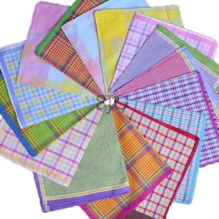Cotton Handkerchief Panyo Assorted 6 Pieces