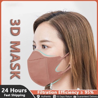 Yindiao 10pcs 3D/5D Face Mask 4 Layer Protection Filter KOREAN fish style facemask