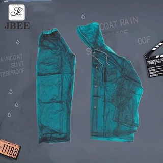 Vests✾JBEE (Y218) Universal Transparent Raincoat Outdoor Sports Motorcycle Bike Walking Raincoat Set