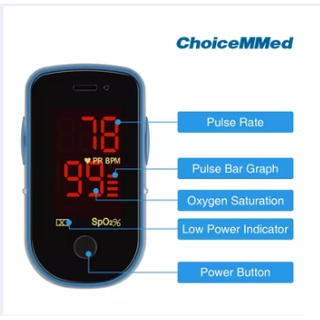 Finger Pulse Oximeter Blood Oxygen Saturation Blood Oxygen Monitor (7)