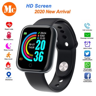 Smart Watch Y68 Waterproof Bluetooth Sport SmartWatch Fitness Tracker Wristband for Men Women Pedometer heart rate Smart