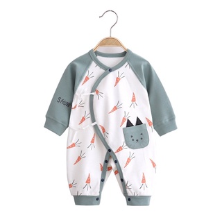 Baby One-Piece Suit Newborn Clothes Baby Autumn Cotton Long-Sleeved Baby Girl Boneless Rompers