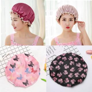 Shower Cap Double Thickened Adult Bath Hair Care Cap Non-disposable PE+stain Waterproof Shower Cap