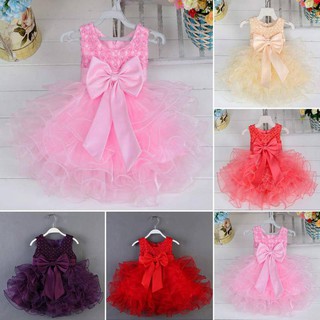 Baby Kids Girl Sleeveless Tutu Lace Skirts Princess Dresses (3)