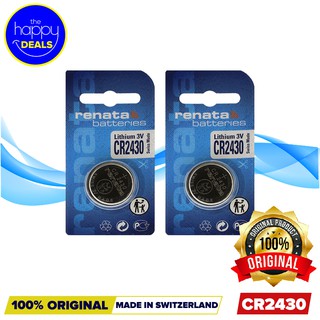 Renata CR2430 Watch & PC Batteries Single Pack (Set of 2)