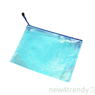 A3/A4/A5/A6/B4/B5/B6 Grid Transparent Document Bag PVC Zipper Stationery Pouch Bag[new4trendy]