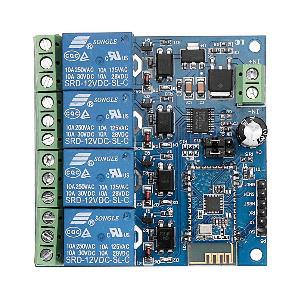 DC12V 4-Channel Android Mobile bluetooth Relay Module (4)