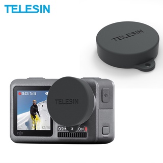 TELESIN Silicone Rubber Lens Cap Protector Black Cover For DJI Osmo Action Camera Accessories dhZQ