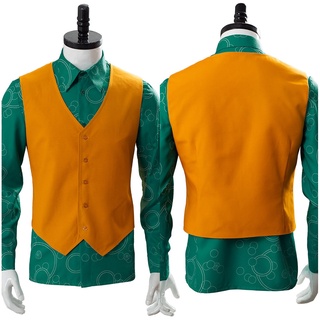 In Stock Joker Cosplay Shirt Vest Origin Joaquin Phoenix Arthur Fleck Costume Suit Halloween Carnival Costume Custom Made men clothes