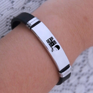 Hinata Bracelet Volleyball Boy Silicone Wristband Adjustable Wrist Band Cuff Bracelet Sports Casual Gift