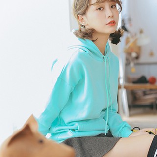 Korean Unisex Winter Plain Thick Hoodie Couple shirt Tops Women Kawaii Loose Long Sleeves Tops Plus Size Hoodies Sweatshirt (3)