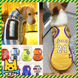 【PIPI PET】Large Dog Pet Summer Clothes Sunscreen Breathable Vest Dog Jersey Basketball Suit Breathable