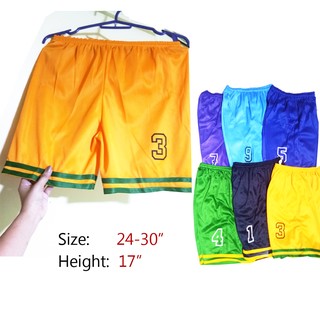 6pcs 3PCS (22-27" size) Garterized Sport Short Jersey -Boys