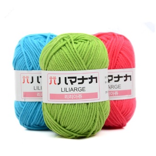yarn for crochet卍♨21-40 Colors Crochet Knit Super Soft Milk Cotton Yarn Knitting