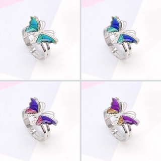 SENG♥Colorful Butterfly Mood Ring Temperature Feeling Rings