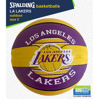 SPALDING NBA Team Los Angeles Lakers Original Outdoor Basketball Size 3