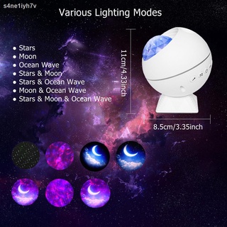 COD☂┋▤Rotating USB LED Galaxy Projector Starry Night Lamp Star Sky Projection Light Aurora Lights (4)