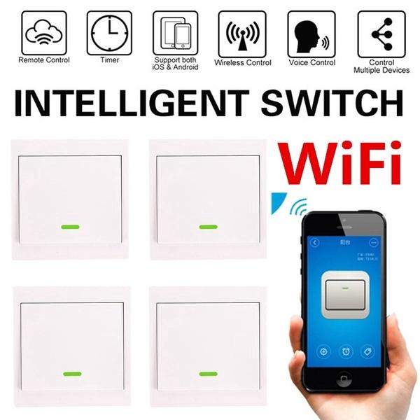 SONOFF 10A/2200W Wire AC90-250V Wall Power Smart Switch