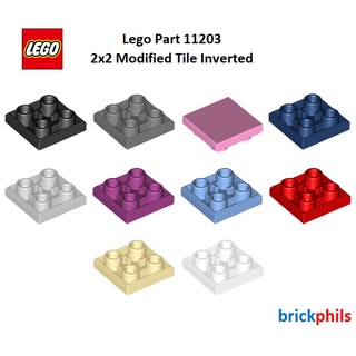 Lego Part 11203 2x2 Modified Tile Inverted