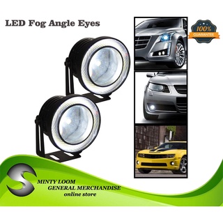 2Pcs/lot Car Fog lights Universal Waterproof 1200Lm Angel Eyes COB LED DRL Driving Lights 12V 30W Au