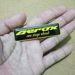 Aerox One Stage Ahead Letter Pattern Vinyl Resin Sticker for Motorcycle Accessories