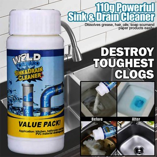 Original Effective Household Wild Tornado Powerful Sink and Drain Cleaner Quick Foaming High (100g） (2)