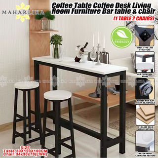 Maharlika 30-120 Coffee Table Coffee Desk Living Room Furniture Bar table & chair