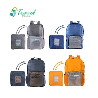 Travel Manila Weekeight Denim Foldable Backpack