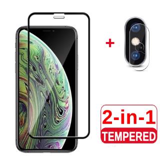 iPhone 12 Mini 11 Pro Max 6 6s 7 8 Plus X XR XS Max Tempered Glass Screen Protector + Camera Lens Protector IPhone tempered glass (1)