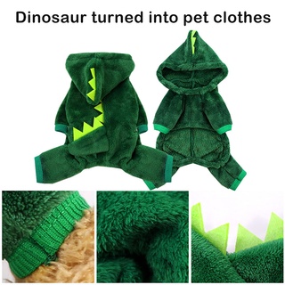 Dog Clothes Dinosaur Hooded Sweater Dog Pet Clothes Cat Clothes XS-XXL
