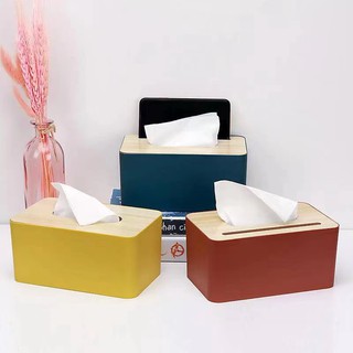 Nordic Wooden Tissue Box Bathroom Table Tissue Case Container Towel Napkin Tissue Holder