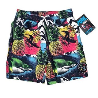 Boys Board Shorts Surf Pineapple Print Kids Shorts (Sizes: 4-11yrs old)
